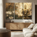 Zen Buddha Wall Art Canvas Print | Peaceful Meditation Decor