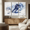 Hockey Player Wall Art Canvas Print - Sports-Inspired