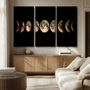 Phases of the Moon Wall Art | Canvas Print for Modern Wall by MyGreatCanvas | Canvas Wall Art Prints | Photo Prints & Wall Decor
