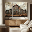 Rustic Barn Wall Art | Farmhouse Wall Decor Canvas Print |