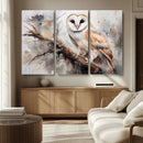 Barn Owl Wall Art | Watercolor Barn Owl Canvas Print | by MyGreatCanvas | Canvas Wall Art Prints | Photo Prints & Wall Decor