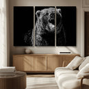 Bear Canvas Print | Wildlife Wall Art for Cabin Decor |