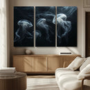 Jellyfish Wall Art Canvas Print, Elegant Wall Decor