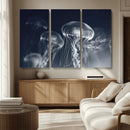 Jellyfish Wall Art Canvas Print, Modern Abstract Jellyfish
