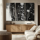 Winter Horse Snow Wall Art Canvas Print