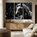 Winter Horse Wall Art | Black and White Horse Print | Ready by MyGreatCanvas | Canvas Wall Art Prints | Photo Prints & Wall Decor