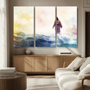 Watercolor Jesus Walking on Water Canvas Print, Christian by MyGreatCanvas | Canvas Wall Art Prints | Photo Prints & Wall Decor