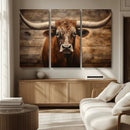 Longhorn Bull Wall Art | Canvas Print | Ready to Hang | by MyGreatCanvas | Canvas Wall Art Prints | Photo Prints & Wall Decor
