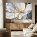 White and Gold Floral Canvas Wall Art - Framed and Ready to by MyGreatCanvas | Canvas Wall Art Prints | Photo Prints & Wall Decor