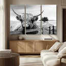 Scottish Highland Cow Wall Art | Rustic Farmhouse Décor |