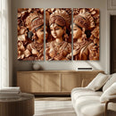 Indian Woman Statue Wall Art Canvas Print