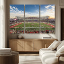 Framed Houston Cougars Football Team Print - Houston TDECU by MyGreatCanvas | Canvas Wall Art Prints | Photo Prints & Wall Decor