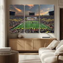 University of Michigan Wolverines Print Canvas, Football