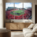 Cincinnati Bearcats Football Team Print - Nippert Stadium Wall Art Canvas Print
