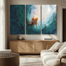 Powerful Jesus Canvas Print - Hand of Salvation,