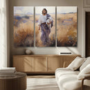 Jesus the Good Shepherd Wall Art Canvas Print - Lost Lamb