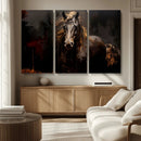 Abstract Black Horse Canvas Print for Farmhouse Wall Art | by MyGreatCanvas | Canvas Wall Art Prints | Photo Prints & Wall Decor