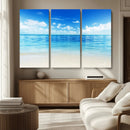 Beach Scene Canvas Wall Art Print – Tranquil Ocean Horizon by MyGreatCanvas | Canvas Wall Art Prints | Photo Prints & Wall Decor
