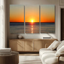 Golden Horizon Sunset Over Ocean Wall Art Canvas Print – by MyGreatCanvas | Canvas Wall Art Prints | Photo Prints & Wall Decor