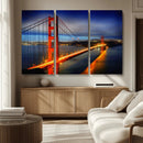 Large Wall Art San Francisco Canvas Print - Wonderful Golden