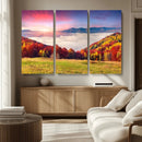Autumn Mountain Foggy Landscape Wall Art Canvas Print | by MyGreatCanvas | Canvas Wall Art Prints | Photo Prints & Wall Decor