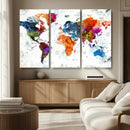 World Map Canvas Print – Framed Travel Map Wall Art for by MyGreatCanvas | Canvas Wall Art Prints | Photo Prints & Wall Decor