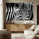 Zebra Wall Art – Zebra Close Up Wall Art – Framed Black by MyGreatCanvas | Canvas Wall Art Prints | Photo Prints & Wall Decor