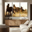 Horses and Cowboys Wall Art Canvas Print by MyGreatCanvas | Canvas Wall Art Prints | Photo Prints & Wall Decor