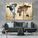 World Map Canvas Print – Detailed Map of the World Wall Art by MyGreatCanvas | Canvas Wall Art Prints | Photo Prints & Wall Decor
