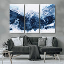 Abstract Blue Mountain Canvas Wall Art – Modern Triptych by MyGreatCanvas | Canvas Wall Art Prints | Photo Prints & Wall Decor
