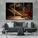 Whiskey and Cigar Wall Art Canvas Print by MyGreatCanvas | Canvas Wall Art Prints | Photo Prints & Wall Decor