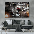 Red Wine and Glass Canvas Print by MyGreatCanvas | Canvas Wall Art Prints | Photo Prints & Wall Decor