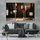 Red Wine and Bottle Canvas Print by MyGreatCanvas | Canvas Wall Art Prints | Photo Prints & Wall Decor