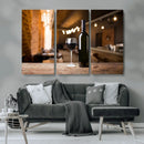 Wine and Bottle Wall Art Canvas Print by MyGreatCanvas | Canvas Wall Art Prints | Photo Prints & Wall Decor