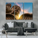Buddha Statue and Daylight Wall Art, Buddha Statue Wall Art by MyGreatCanvas | Canvas Wall Art Prints | Photo Prints & Wall Decor