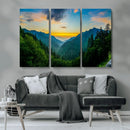Green Forest Wall Art Canvas Print