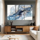 Abstract Art Print - Blue Abstract Canvas Wall Art Print by MyGreatCanvas | Canvas Wall Art Prints | Photo Prints & Wall Decor