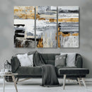 Abstract Painting Canvas Wall Art Print Paint Drip Art Brush