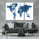 World Map Canvas Print – Framed Detailed Map of the World by MyGreatCanvas | Canvas Wall Art Prints | Photo Prints & Wall Decor
