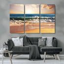 Serene Beach Path Canvas Art, Giclee Canvas Print with