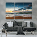 Ocean Beach Wall Art Canvas Print Sunset Artwork Print