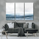 Blue Ocean Abstract Artwork Wall Art Canvas Print