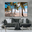 Palm Beach Tropical Island Wall Art Canvas Print