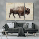Buffalo Wall Art, Western Bison Canvas Print, Rustic Buffalo by MyGreatCanvas | Canvas Wall Art Prints | Photo Prints & Wall Decor