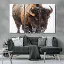 Bison Wall Art Canvas Print For Farmhouse, Wild Animal Wall by MyGreatCanvas | Canvas Wall Art Prints | Photo Prints & Wall Decor