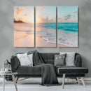 Beach Wall Art - Stunning Ocean Sunset Canvas Print with