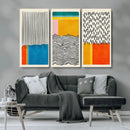Canvas Print Wall Art Abstract Illustrs Art Boho, Framed