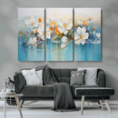 Abstract Flower Wall Art Canvas Print