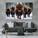 Buffalo Wall Art Canvas Print, American Bison Herd Wall Art by MyGreatCanvas | Canvas Wall Art Prints | Photo Prints & Wall Decor