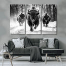 Buffalo Wall Art Canvas Print, Bison Family Wall Art Canvas by MyGreatCanvas | Canvas Wall Art Prints | Photo Prints & Wall Decor